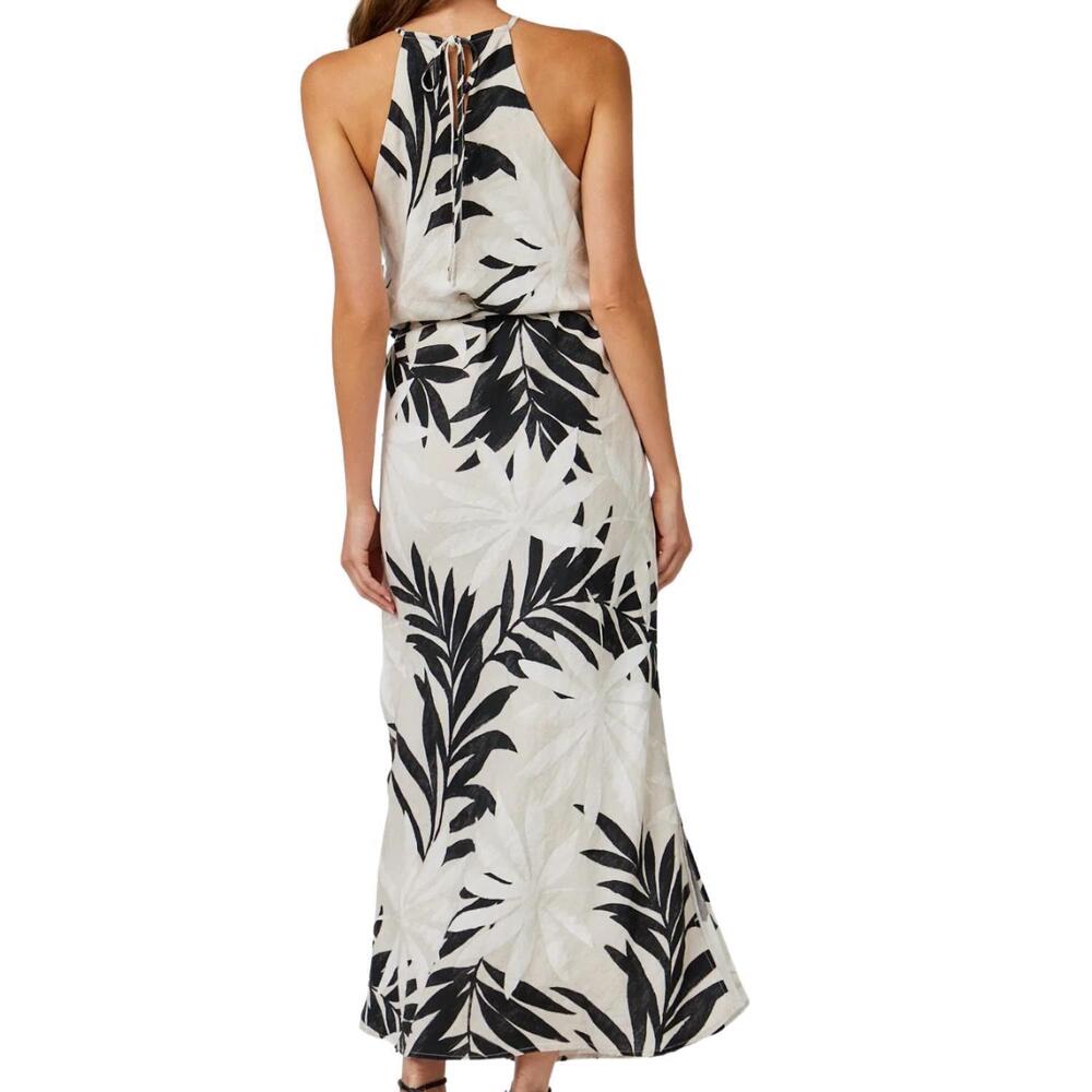 NEW BELLA DAHL maxi halter dress in maui palm print - Picture 4 of 4